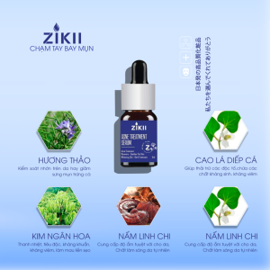 Serum mụn zikii giúp làm sạch sâu và không gây kích ứng